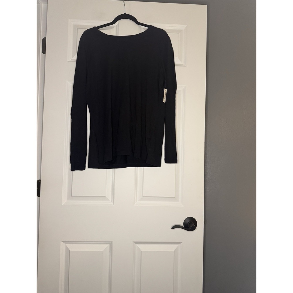 Amazon Essentials Long Sleeve Basic Tee Black Xl Nwt